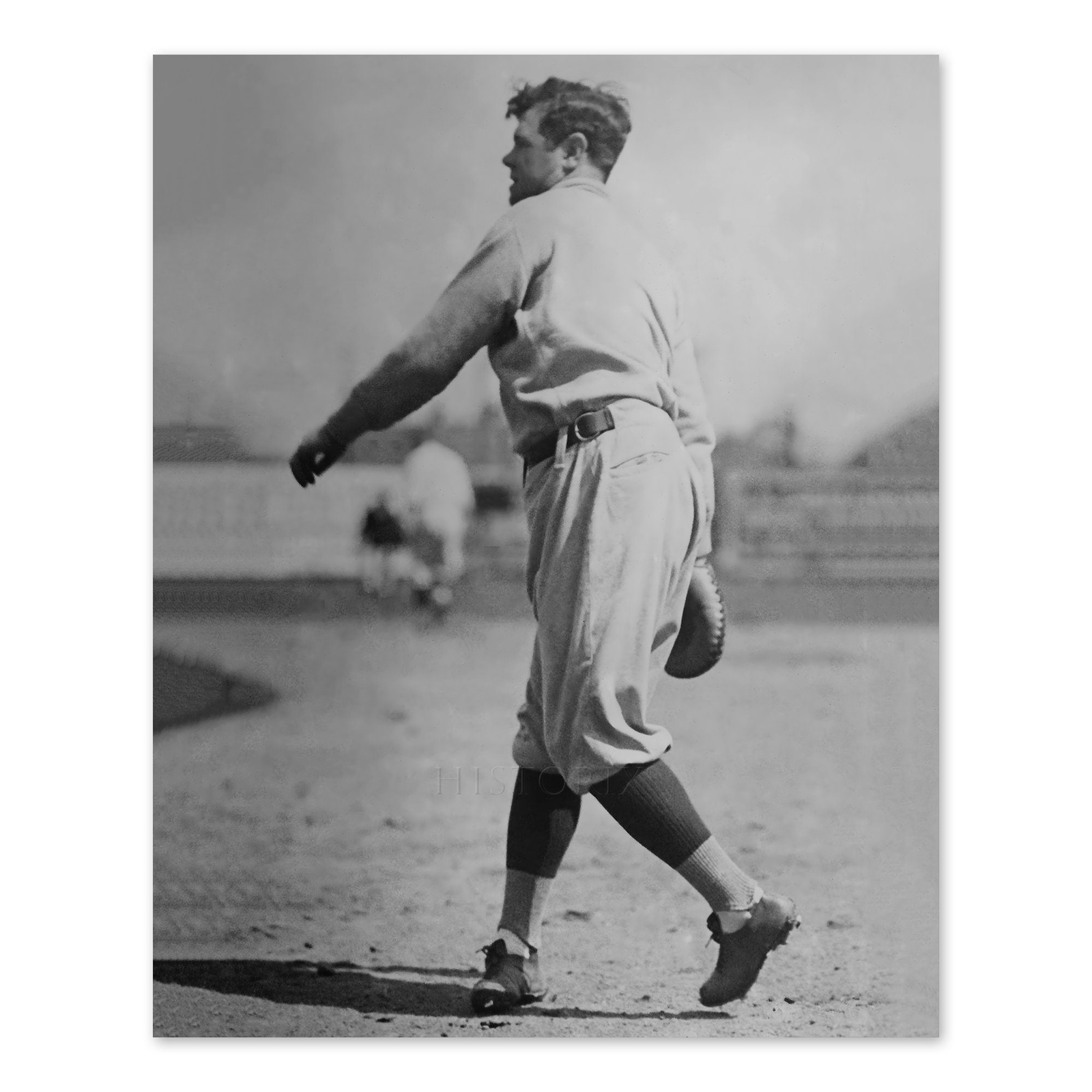1922 Babe Ruth Major League Baseball Player Portrait Photo Print Poster Wall Art