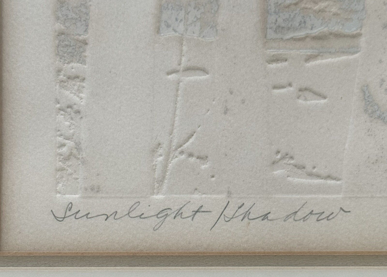 Paula Crane Silk Screen “Sunlight/Shadow” 211/300 Circa 1975