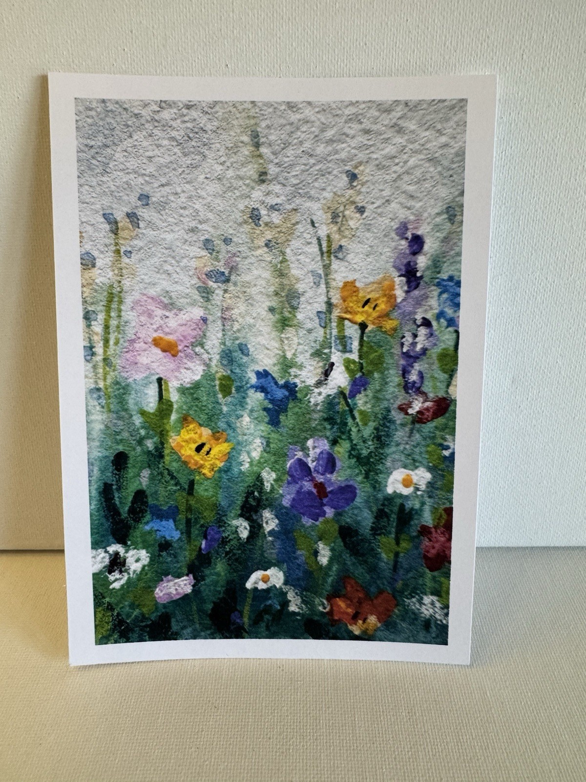 Wildflowers Art Print 4×6 from Original Painting-Impressionist Floral