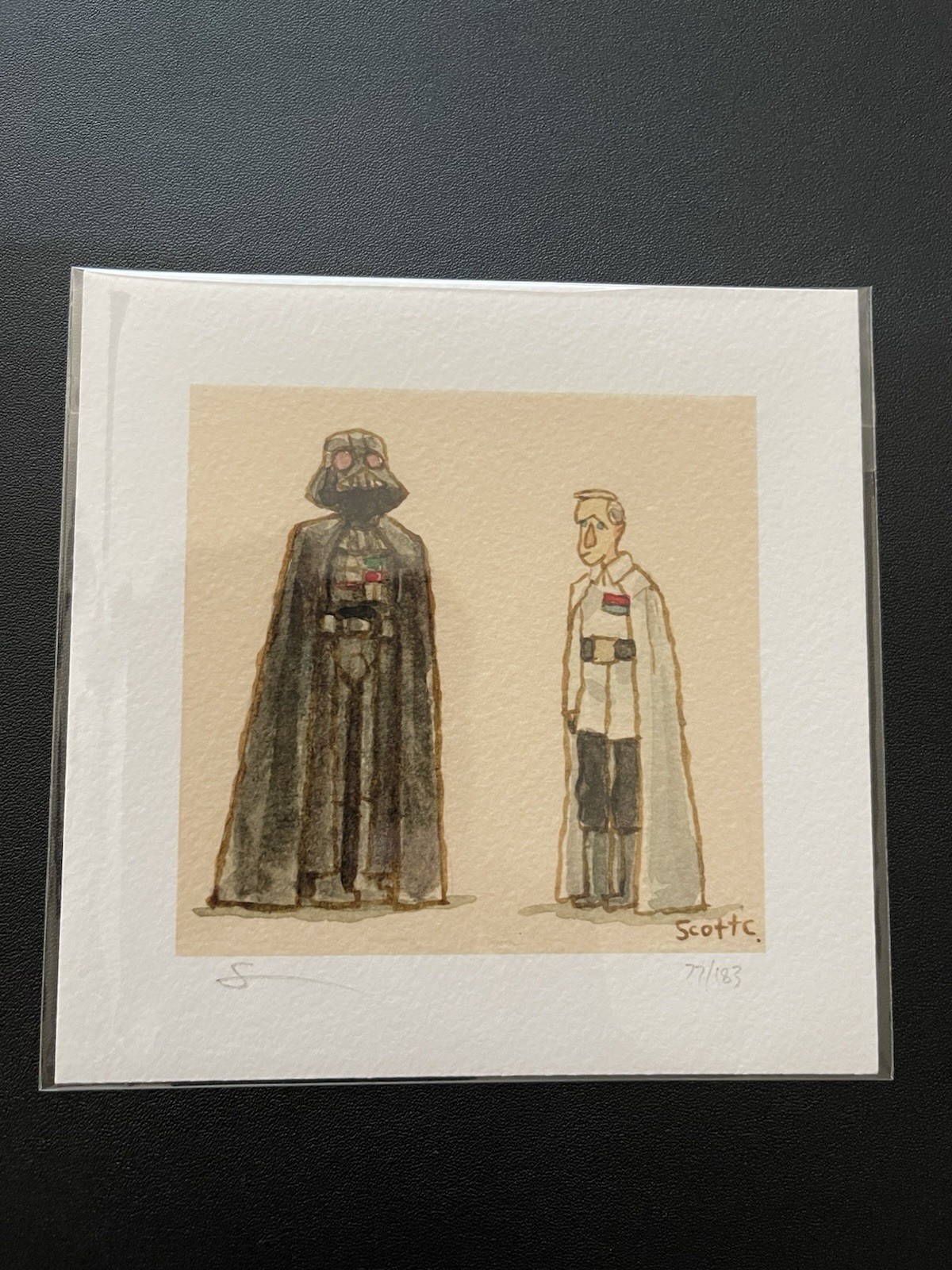 Star Wars Rogue One Scott C Great Showdowns Vader Weapons Developer Art 5×5