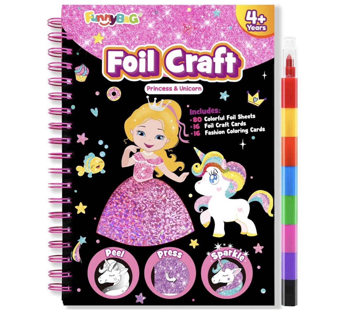 Foil Art Crafts for Kids Ages 4-8: Easter Basket Stuffers Essentials for Kids…