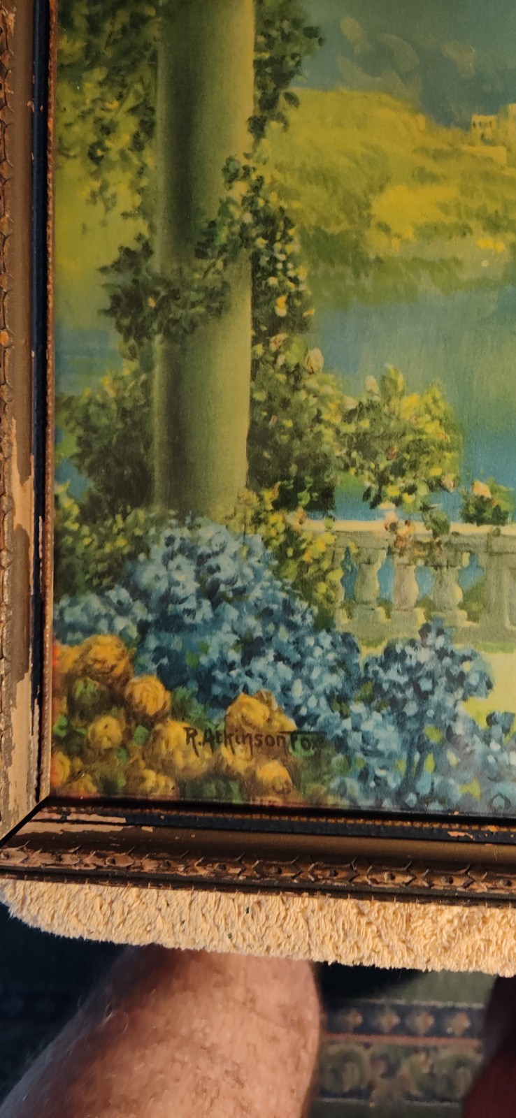 Vintage R Atkinson Fox Blue Lake 1930s NR