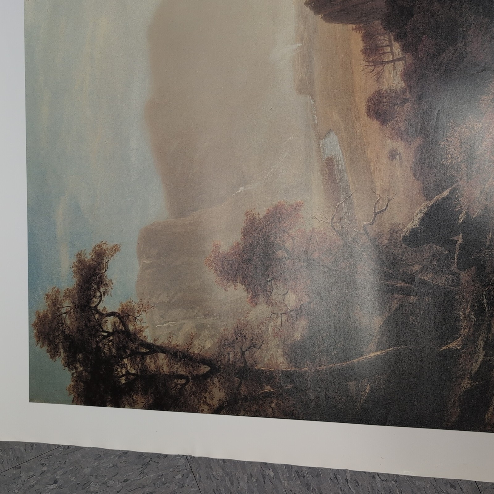 Albert Bierstadt Lithograph Print “The Hetch hetchy Valley” 40×30 lot of 2!