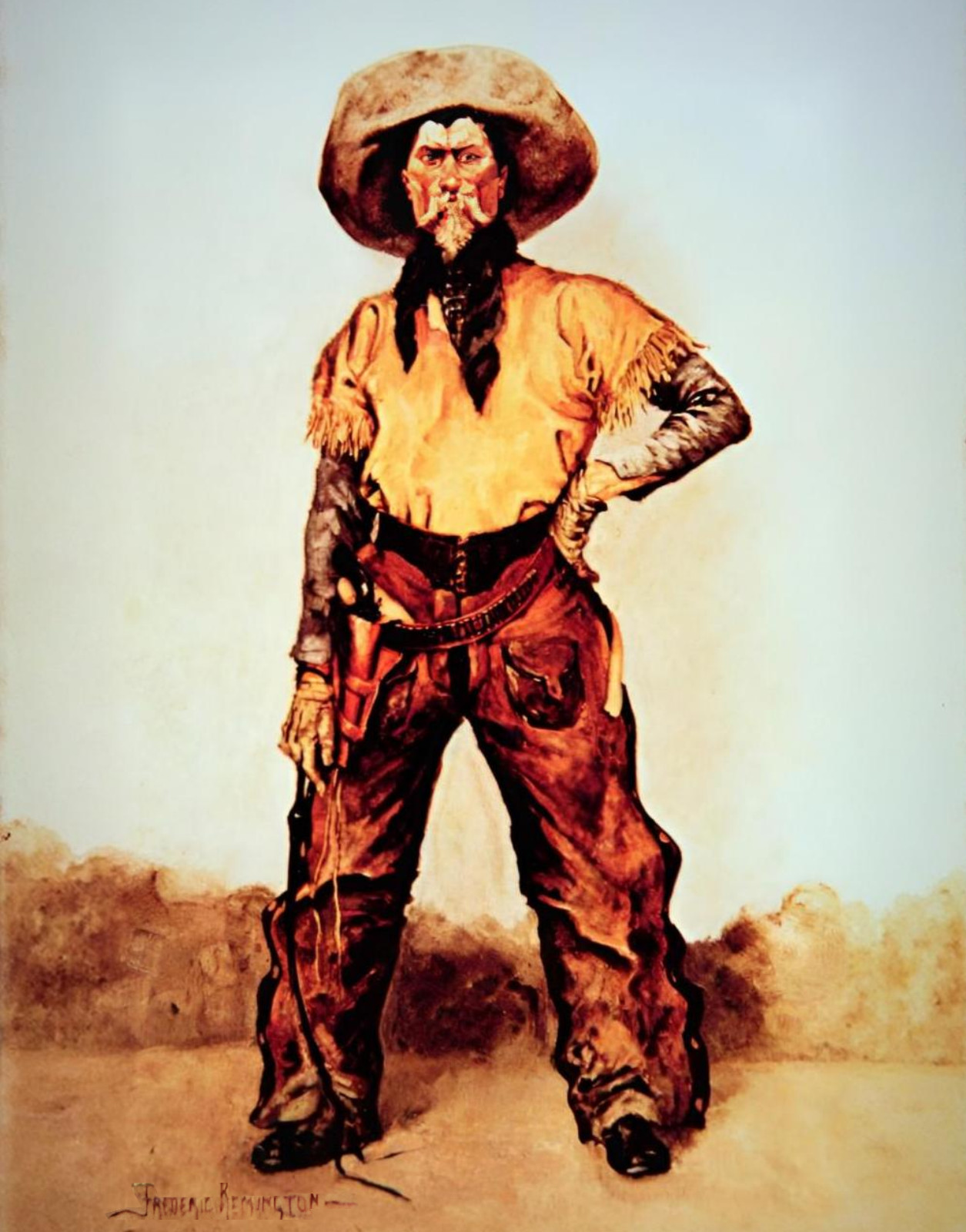 Frederic Remington Texas Cowboy Art Print