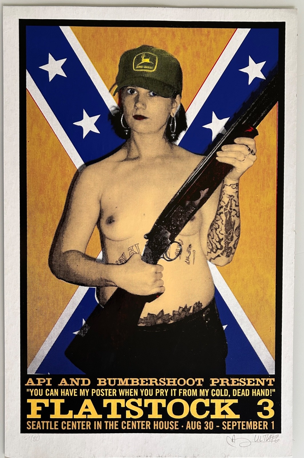 An Excellent Group of 13 Early Un-rollable Flatstock Posters