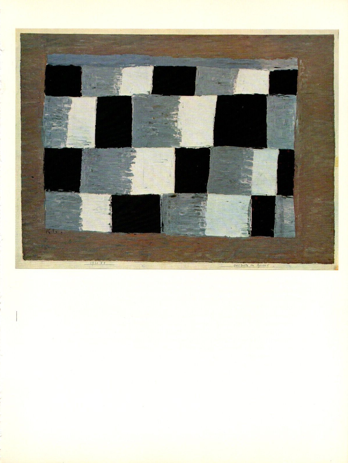 1967 Vintage PAUL KLEE “TEMPO OF THREE, QUARTERED” COLOR offset Lithograph