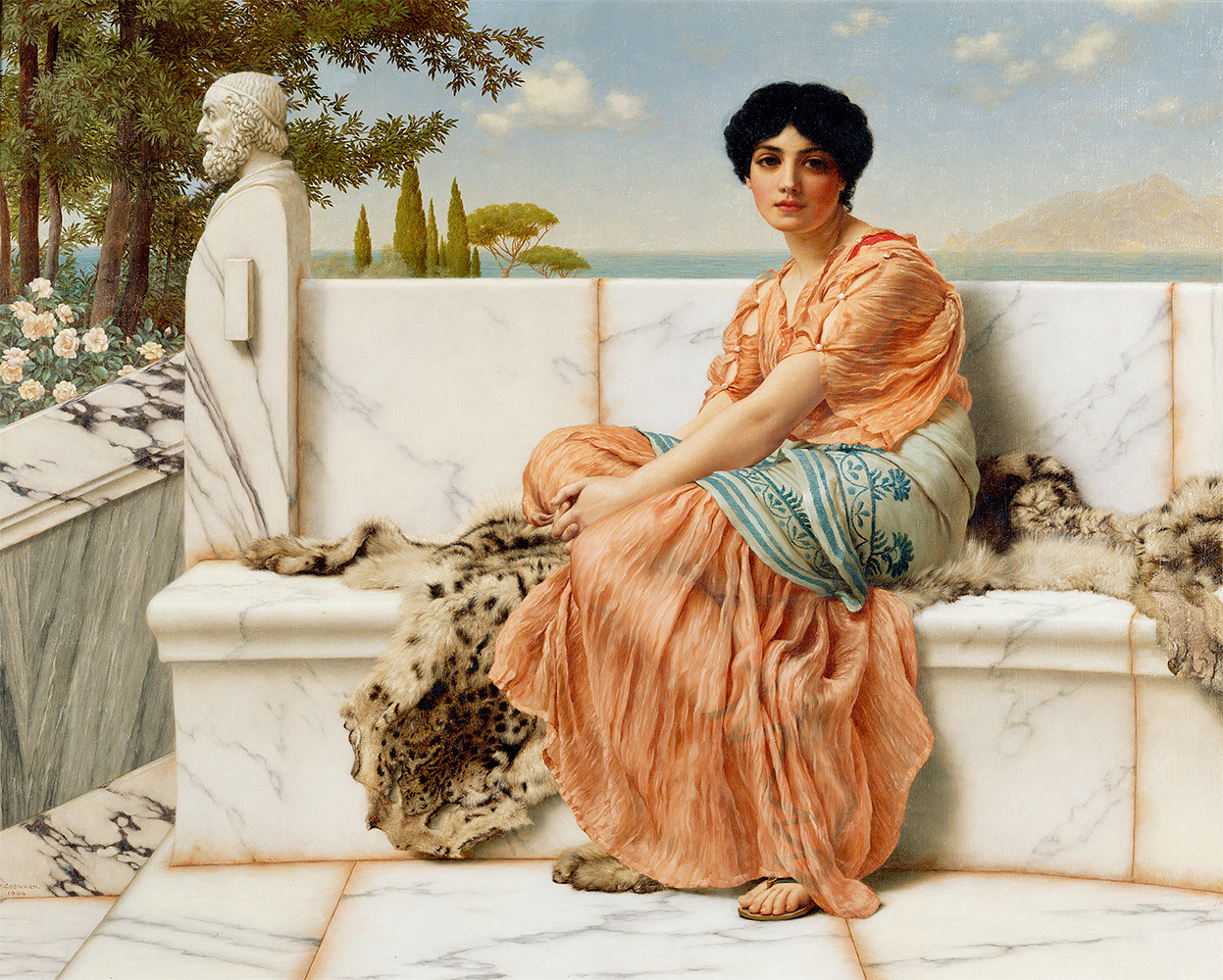 John William Godward : “Reverie” (1904) — Giclee Fine Art Print