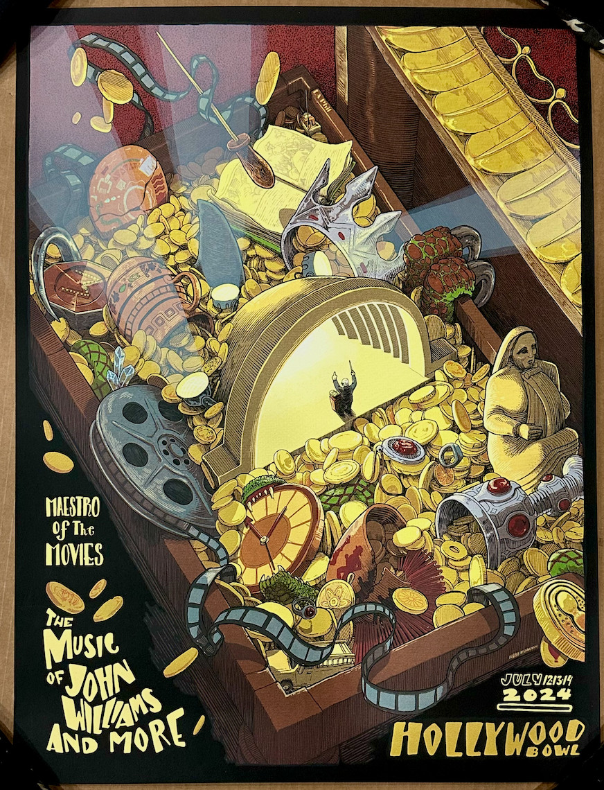 MUSIC OF JOHN WILLIAMS HOLLYWOOD BOWL MAESTRO OF THE MOVIES 2024 PRINT/POSTER