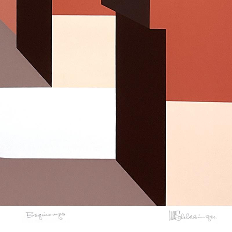 William Schlesinger (d.2011) “Beginnings” Hand Signed Limited Edition Serigraph