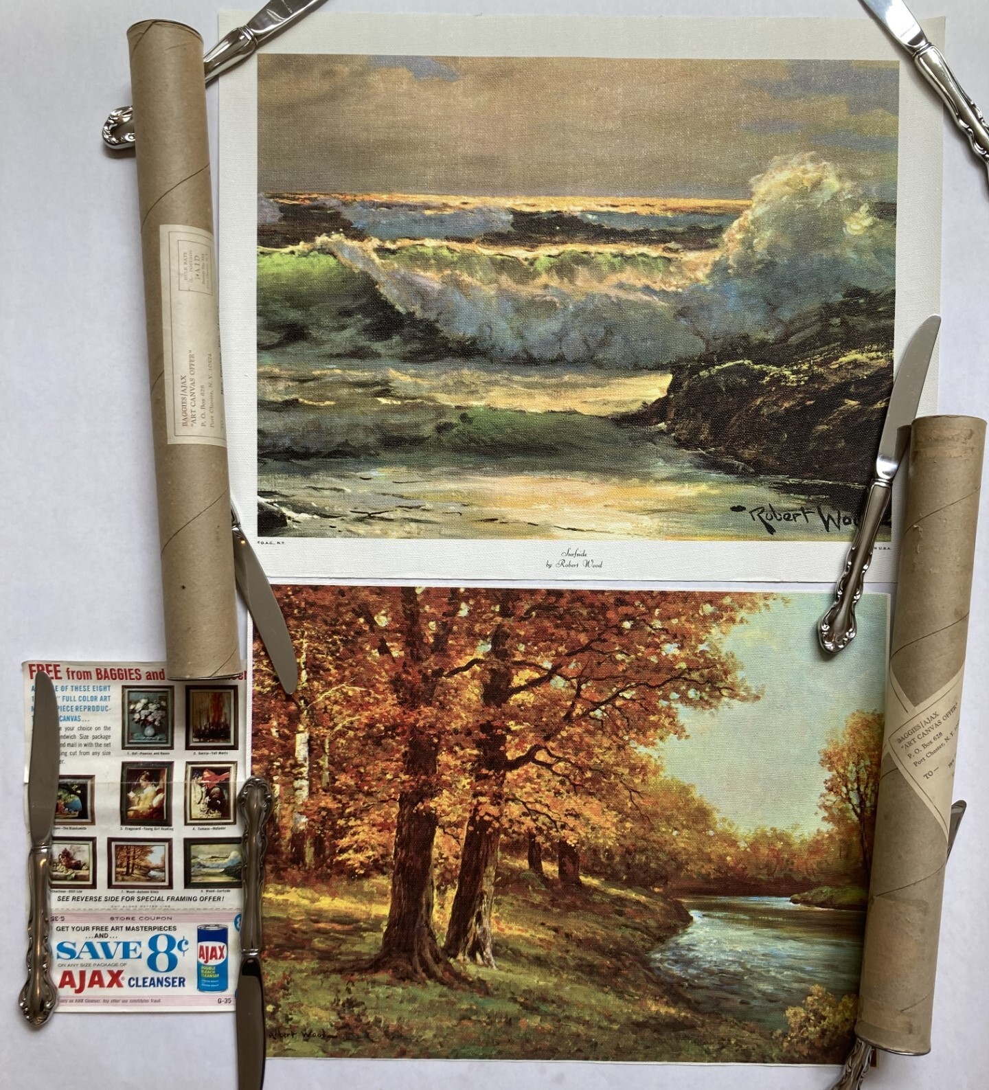 1960s Baggies Ajax Canvas Art Promotion Surfside & Autumn Glory by Robert Wood