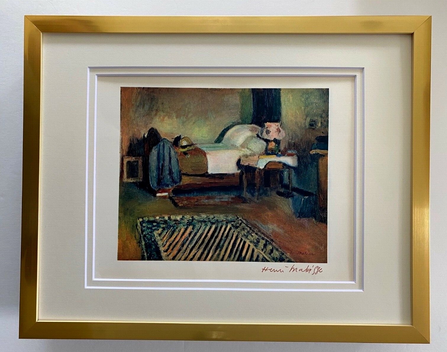 HENRI MATISSE VINTAGE 1948 AWESOME SIGNED PRINT FRAMED READY TO HANG