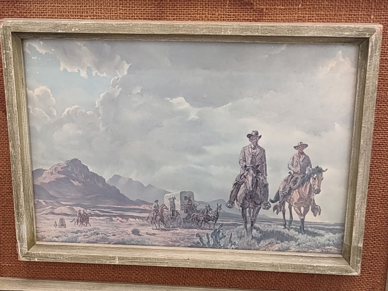 Ton Lea “Ranger Escort West of the Pecos” Framed Western Realism Print 1965