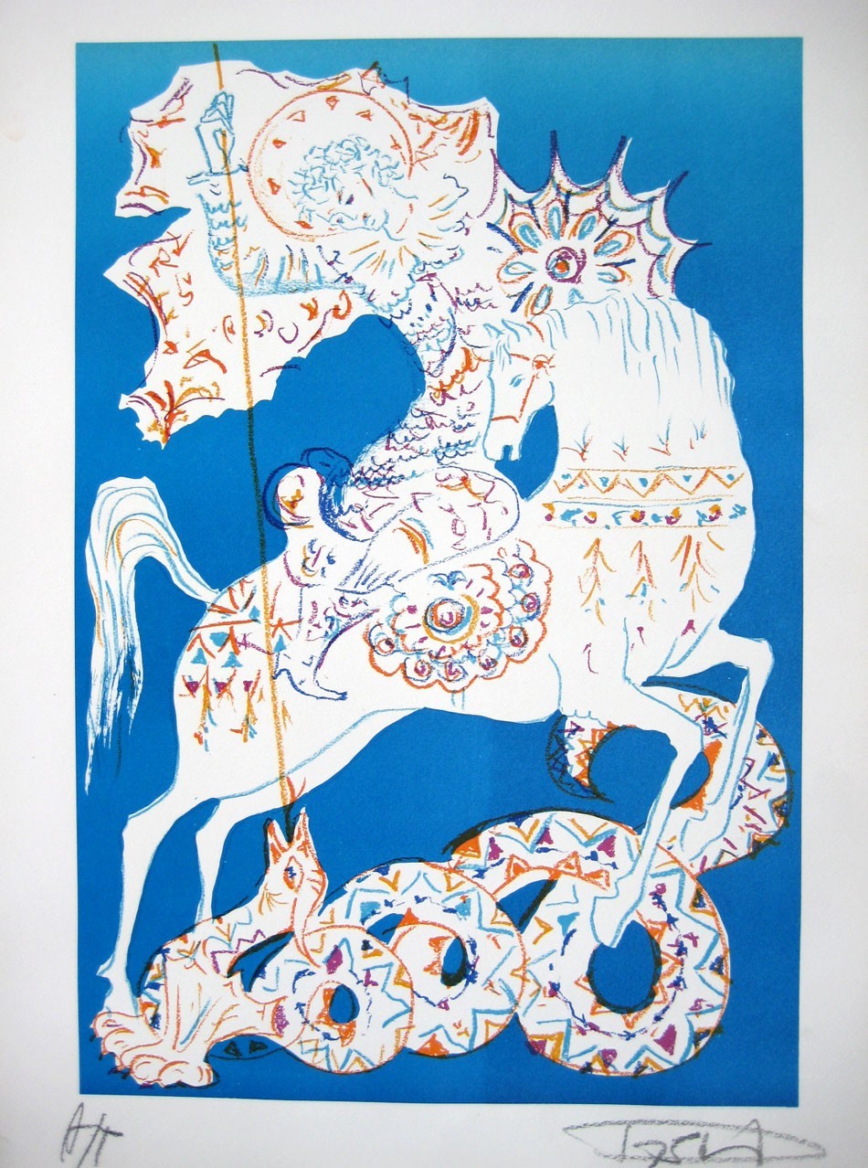 LASZLO DUS – From the Greek Mythology Suite – Signed & Dated Original Lithograph