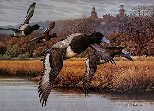 New 1992 New Jersey 100 Years of Conservation Poster by Rob Leslie – Ducks