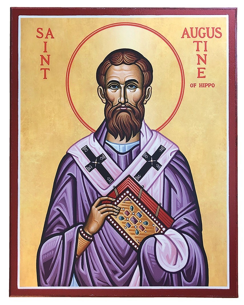 ST SAINT AUGUSTINE ICON 8 x 10″ ULTRA PREMIUM SATIN Print ready to frame