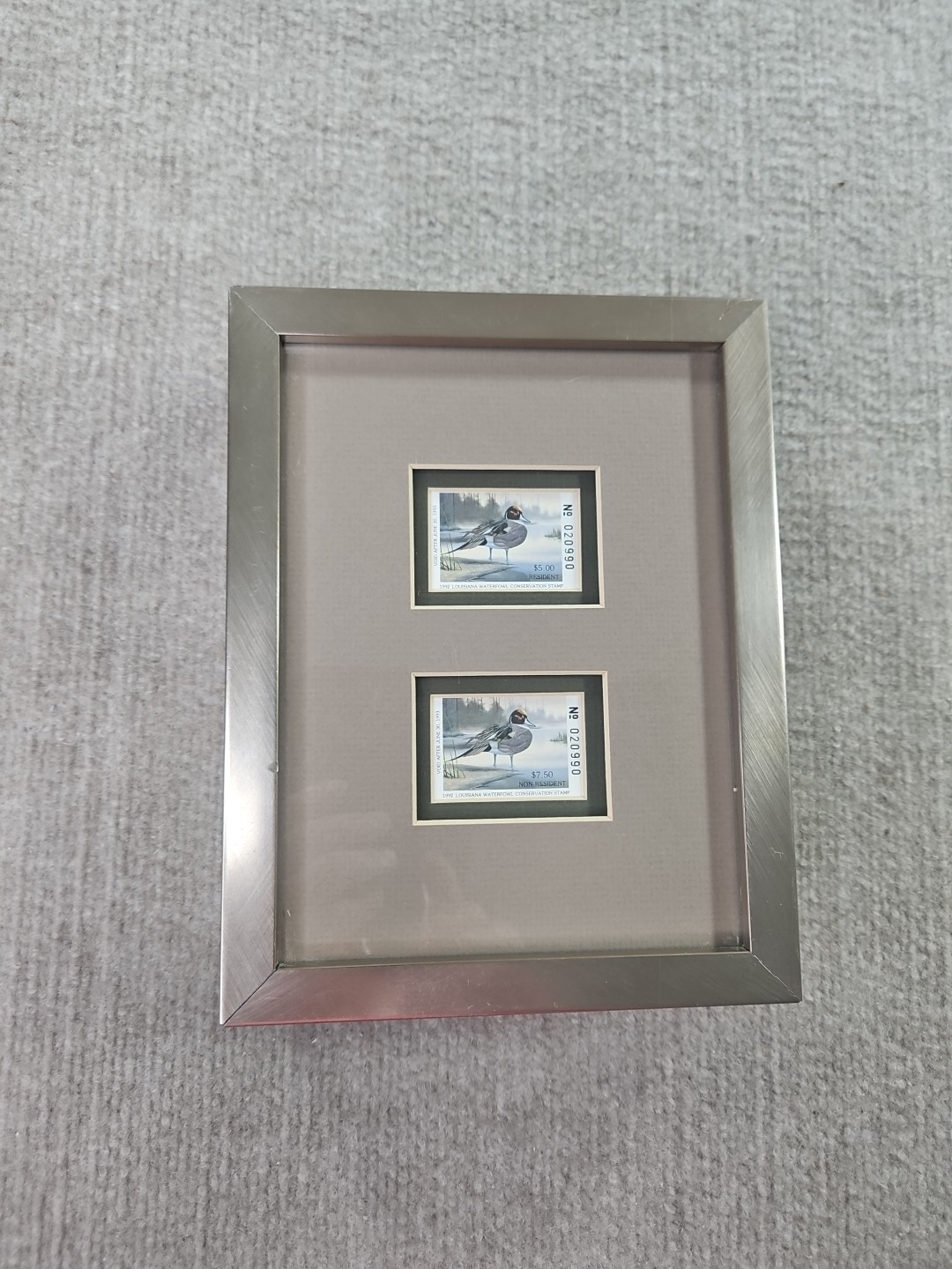 1993 Louisiana waterfowl Conservation Stamp Resident Non Resident Matching Numbe