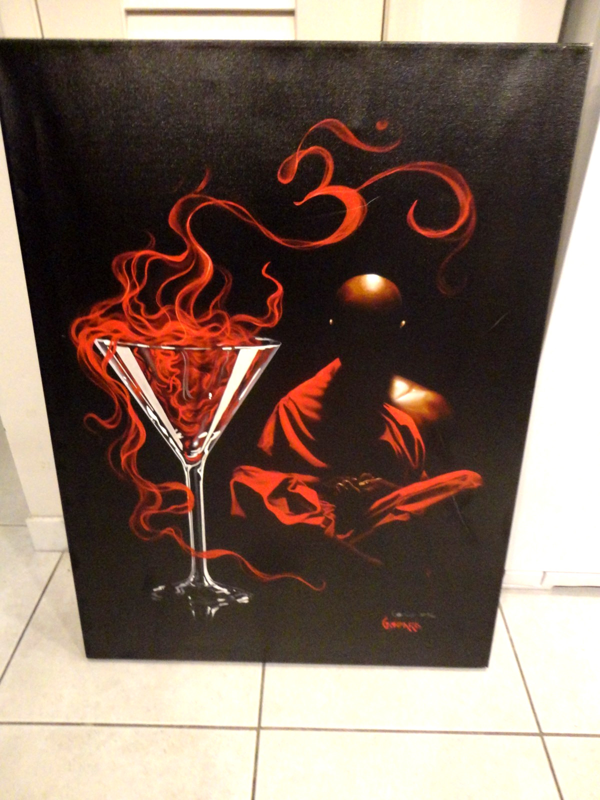 Michael Godard Signed & Numbered AP/ 5/50 “Tranquil-Tini” Giclee on Canvas