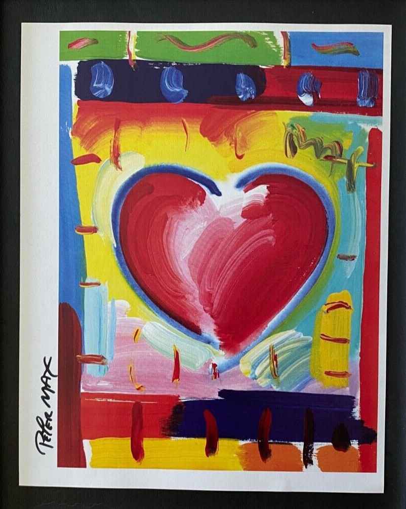 PETER MAX STUNNING SIGNED POP ART PRINT FRAMED CONTEMPORARY DECOR PIECE