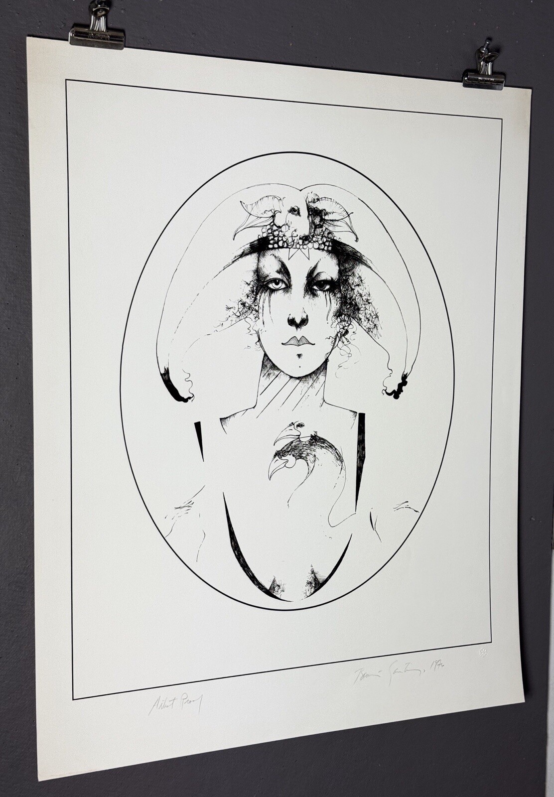 Ramon Santiago, Art Print, Hand-Signed & Dated 1976, Artist Proof