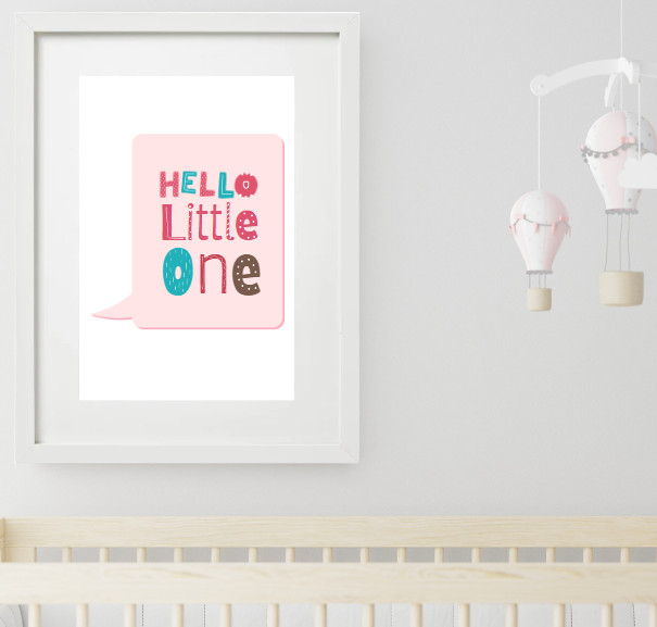 Colorful modern unisex quote nursery prints, kids room decor, wall art, nursery