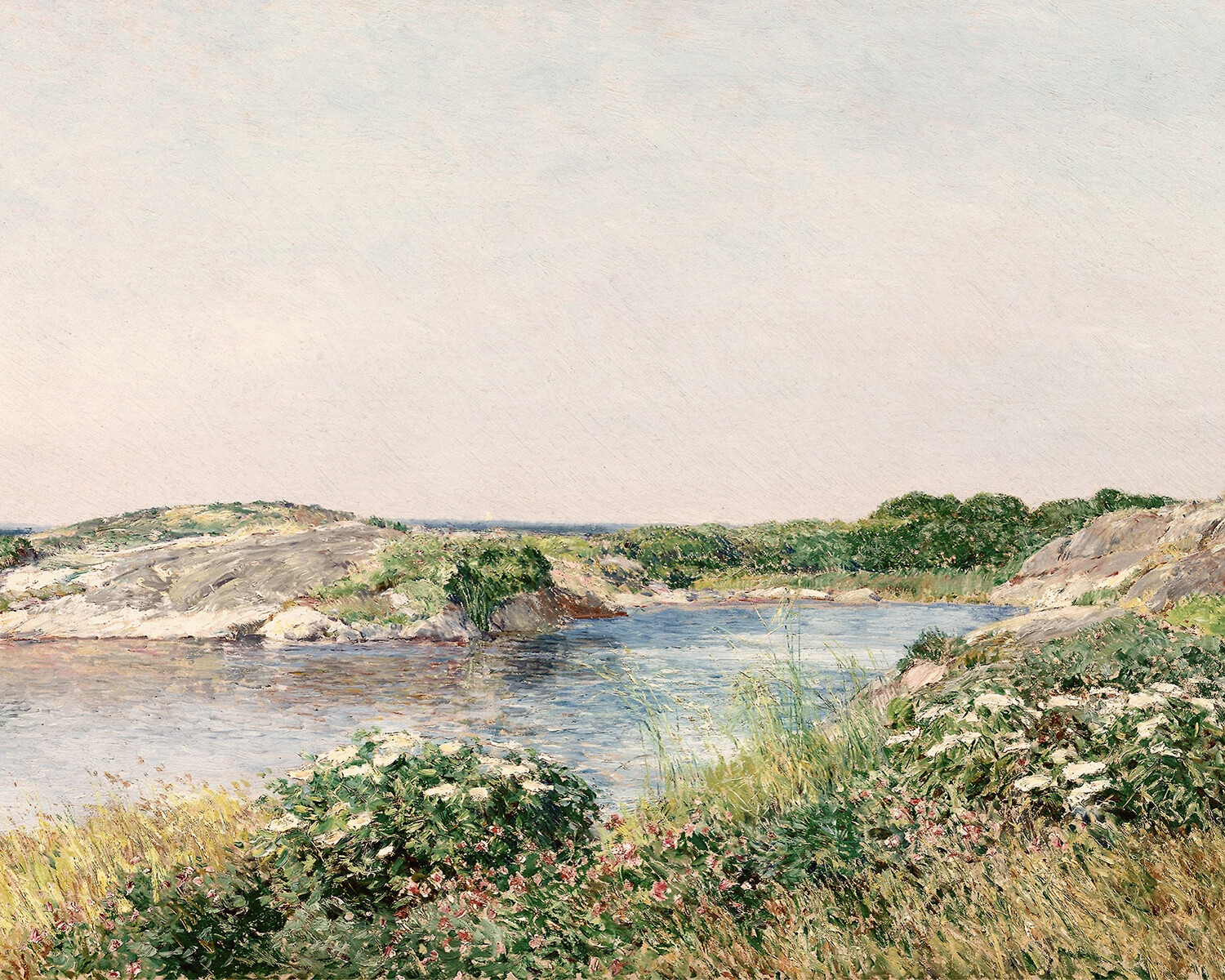 Antique Impressionist Landscape Painting Giclee Print on Fine Art Paper