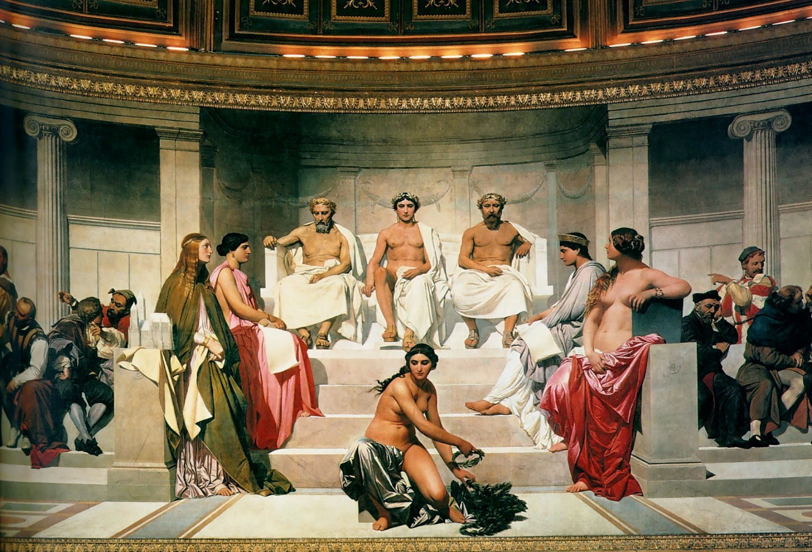 Paul_Delaroche_-_Hémicycle A1-A4 Poster Art Painting Master Fine Classic Wall De
