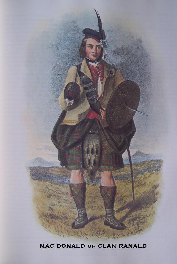 Clan MacDonald of Ranald – CUSTOM MATTED – Scottish Tartan Art Print – GIFT