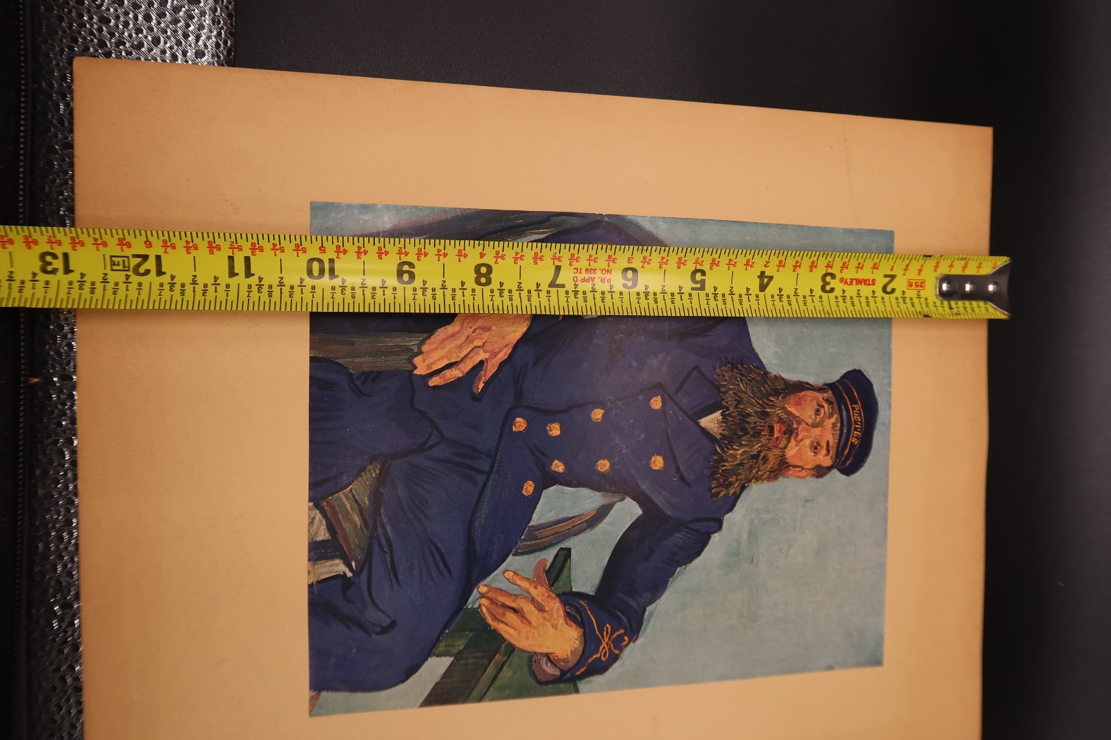 Vtg Vincent Van Gogh Portrait of the Postman Joseph Roulin Fine Art Plate Print