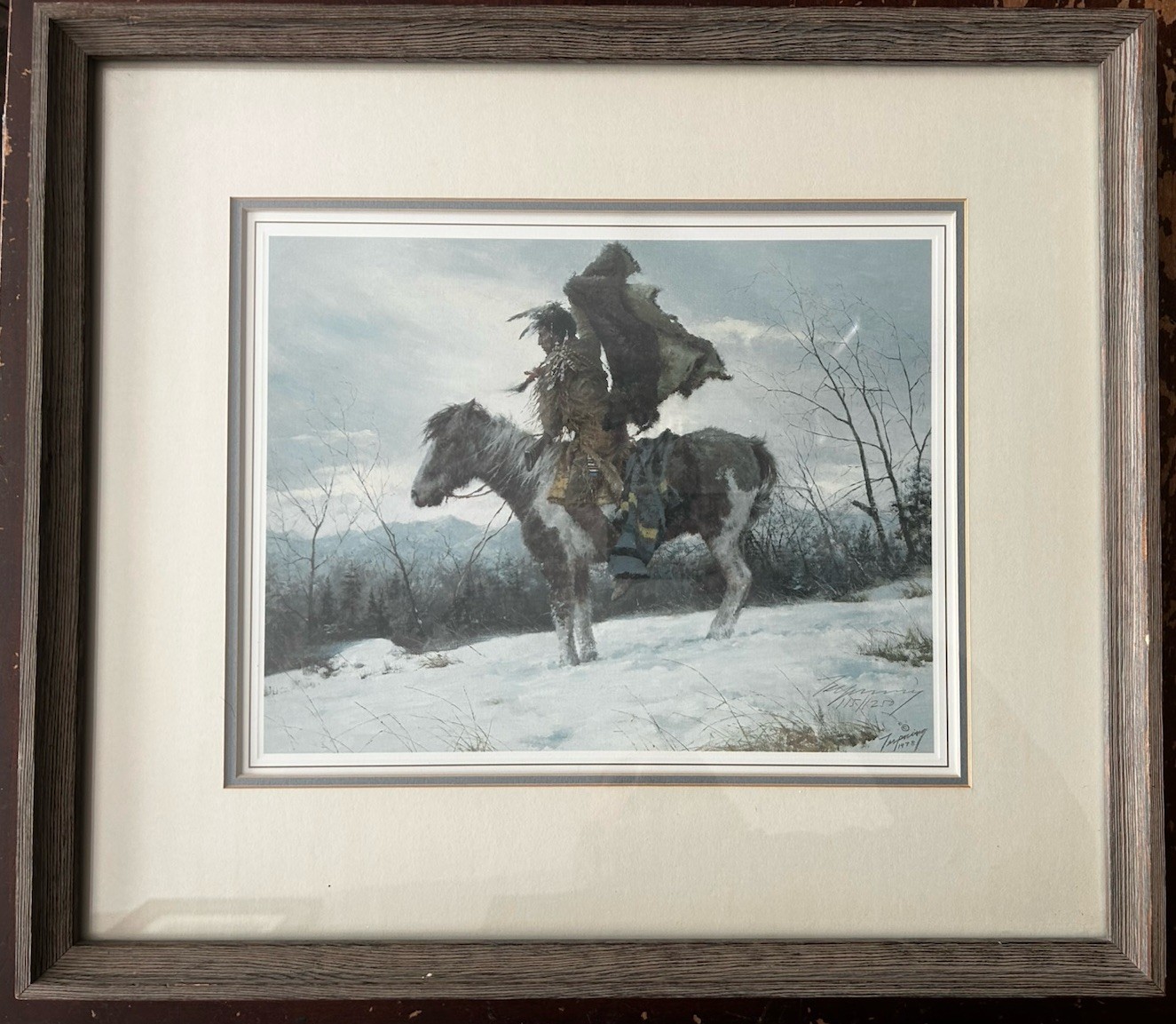 Howard Terpning Signed/ Numbered Print “The Signal” – 115/1250