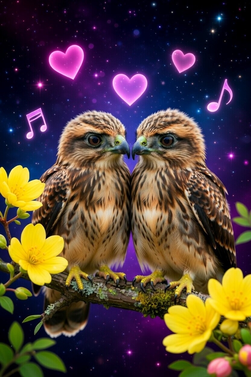 Cute Baby Bird 4K Wallpaper Digital Art HD Animal Printable Kids Room Art 1010