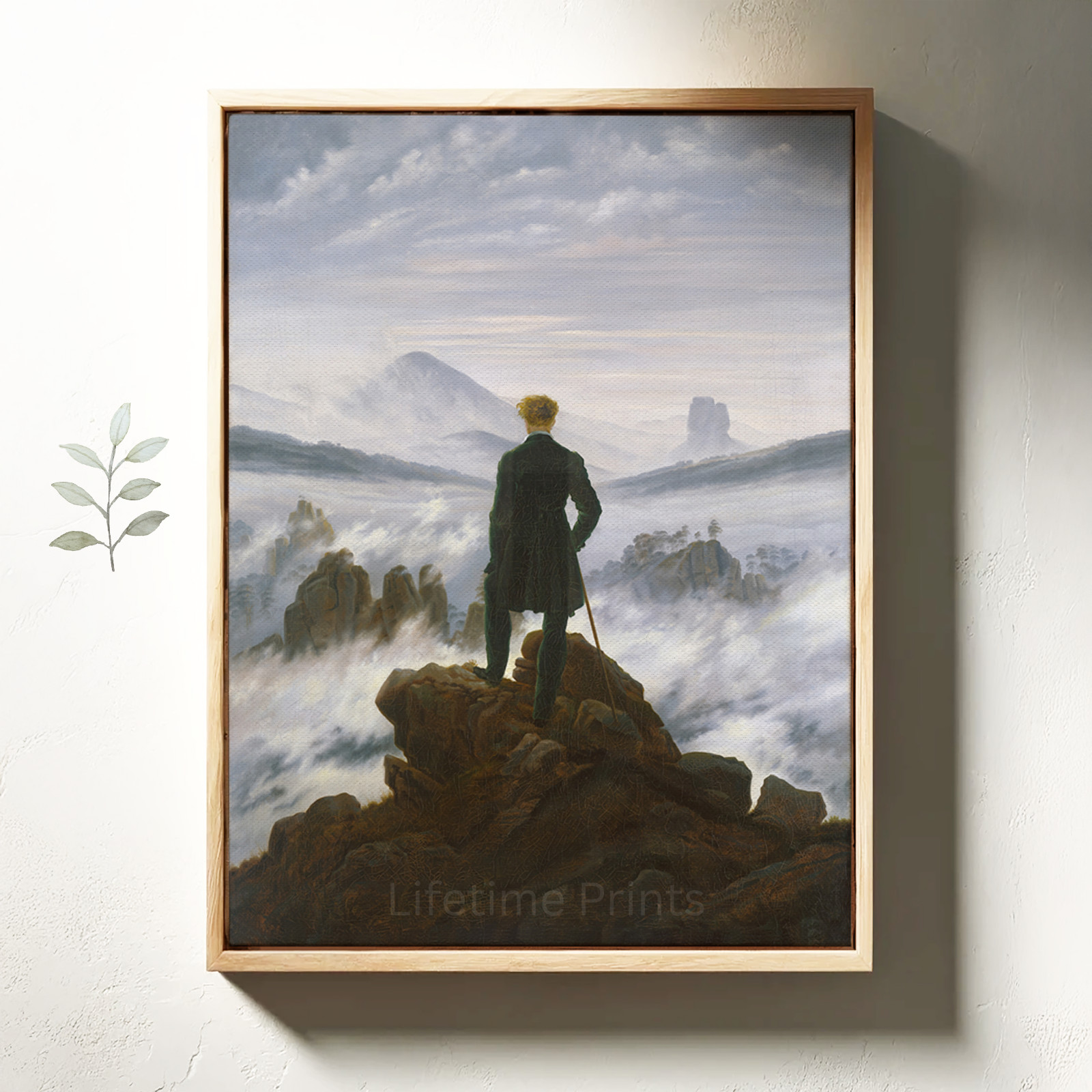 Wanderer Above the Sea of Fog, Caspar David Friedrich Giclee Canvas Print