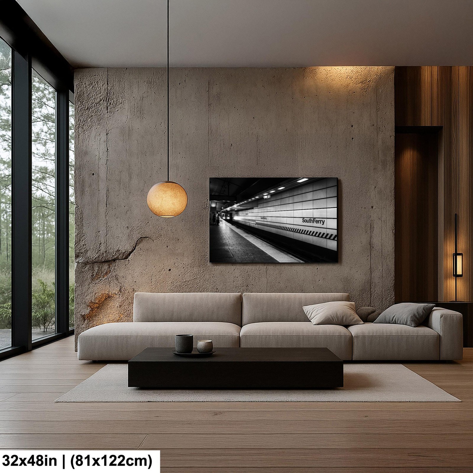 South Ferry Subway Print New York City Black And White Wall Art