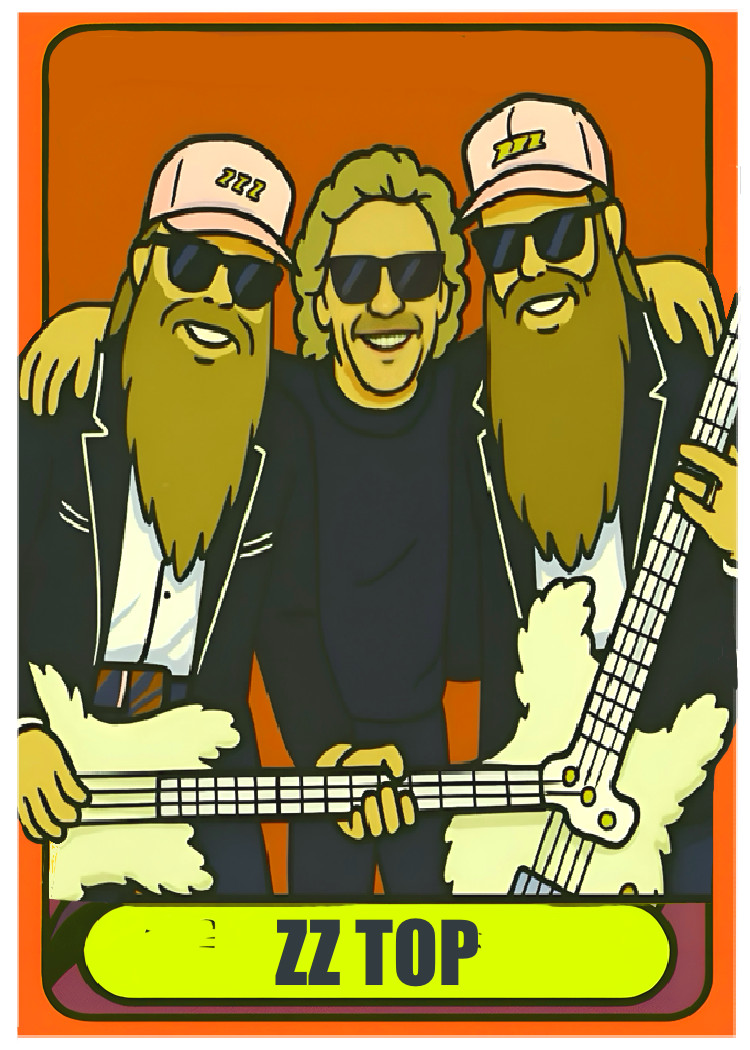 ZZ TOP * Fun Novelty * MUSIC * Art Card * ATC ACEO