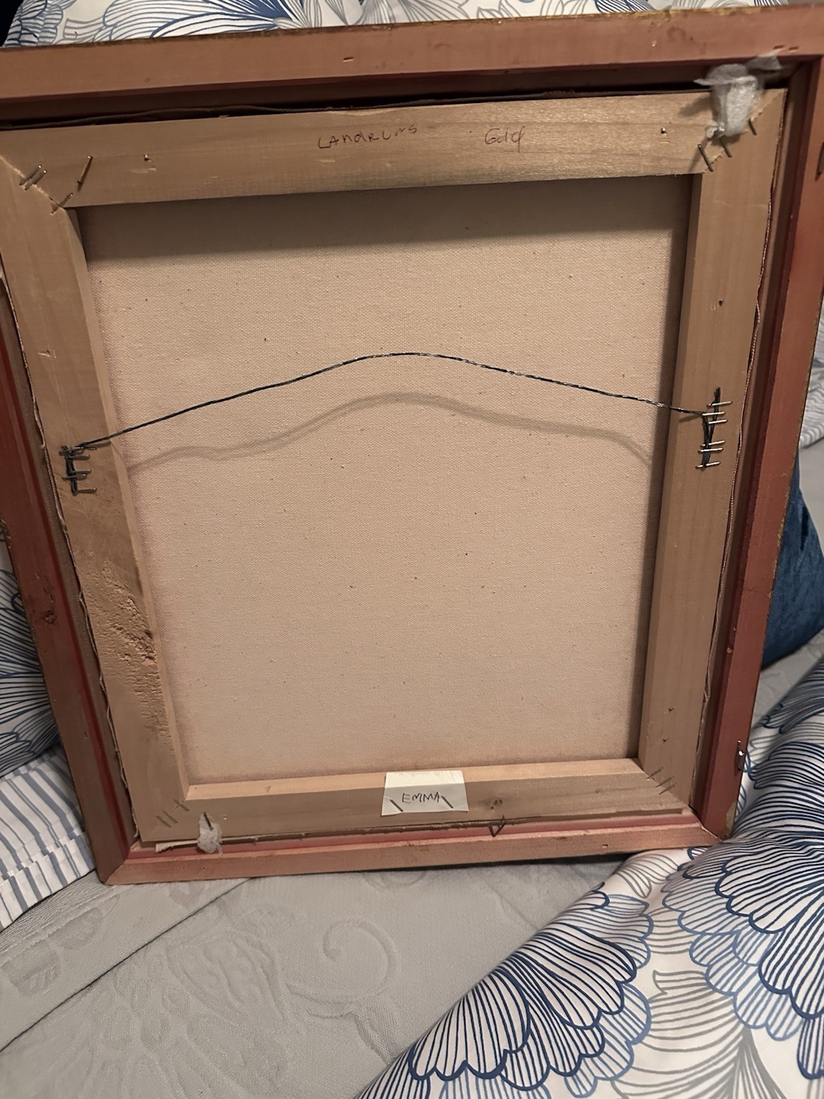 1980s Vintage N.A.Noël “Emma” Framed Lithograph Print w Official Signature 15×17