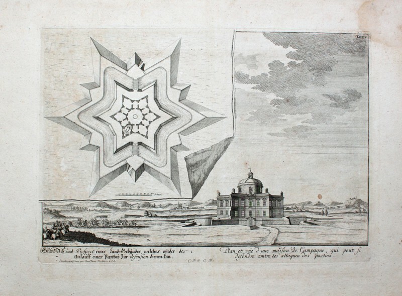Fischer of Erlach Architectural Country Castle Flood Fixing Trench