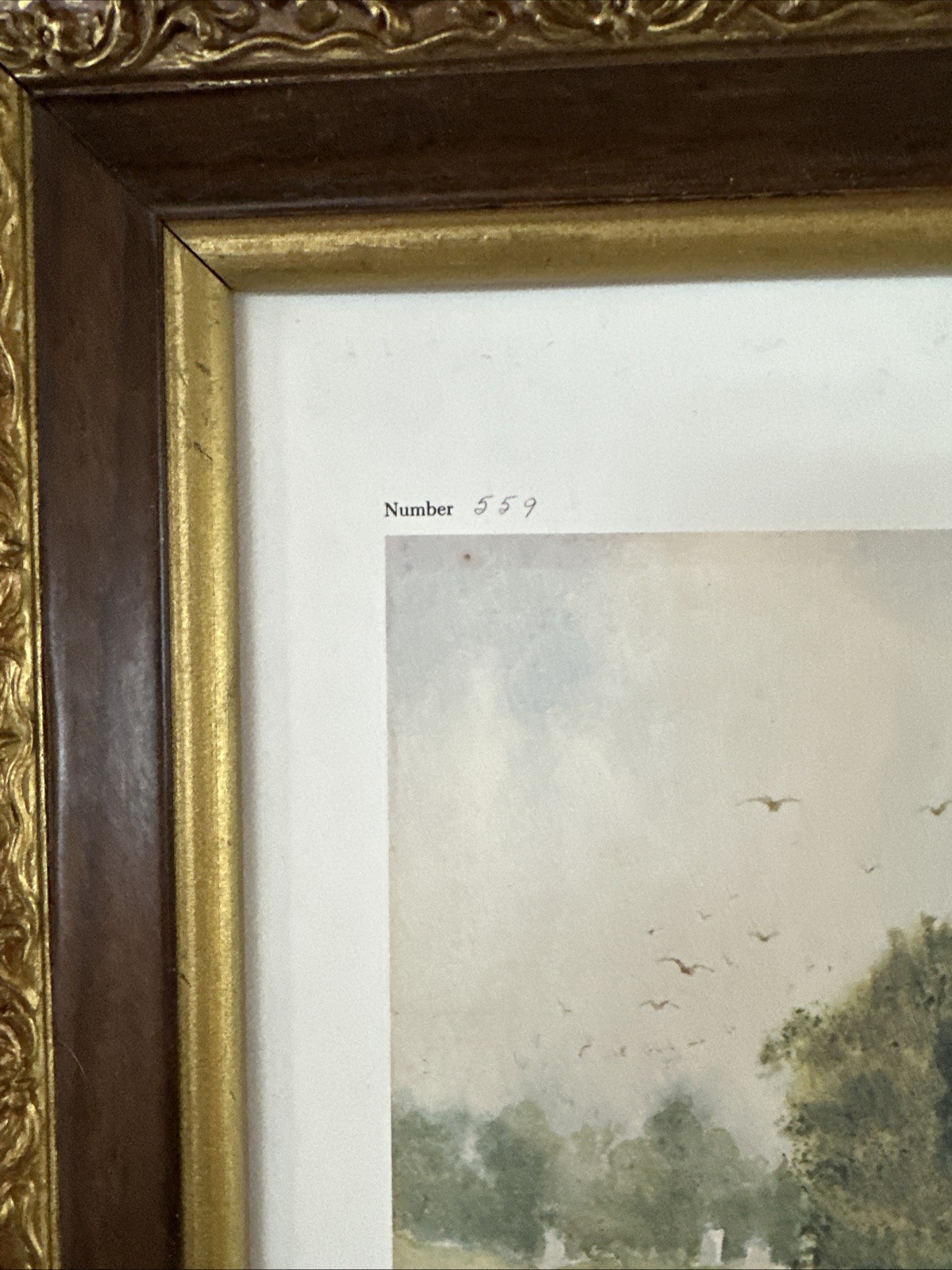 VINTAGE FRAMED Paul Sawyier Limited Edition #1231 At Home In The Country
