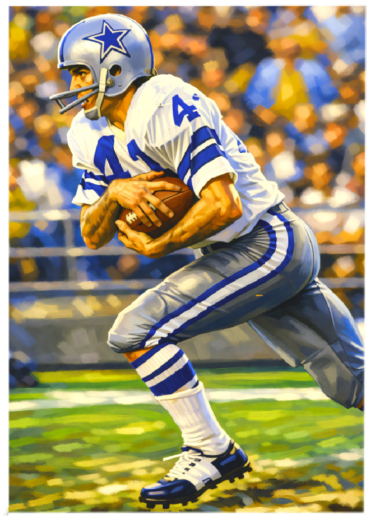 CHARLIE WATERS * Dallas Cowboys * FOOTBALL * Novelty Art Card * ATC ACEO