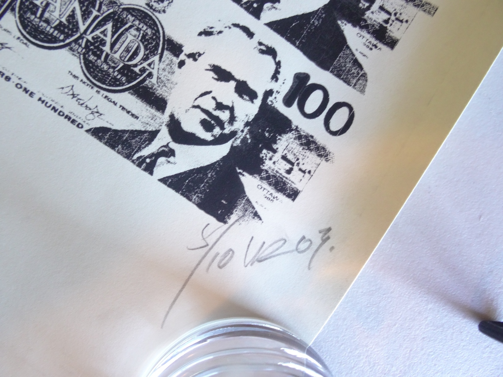 2003 Wrongwroks $100 DOLLAR BILL VS. Canadian Banksy’s FINE Art Print S/N #8/10