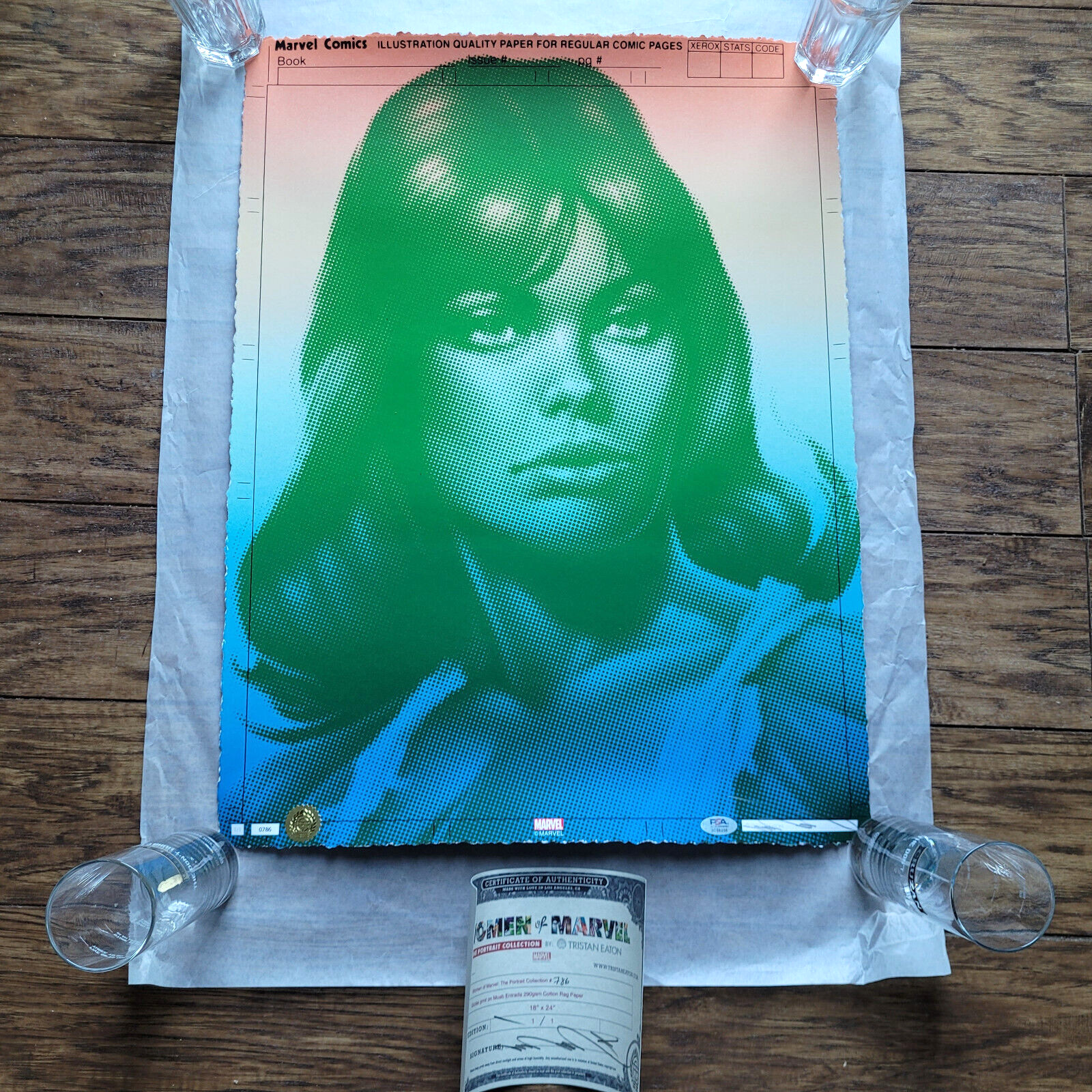 Tristan Eaton Women of Marvel She Hulk Halftone Signed Print 1/1