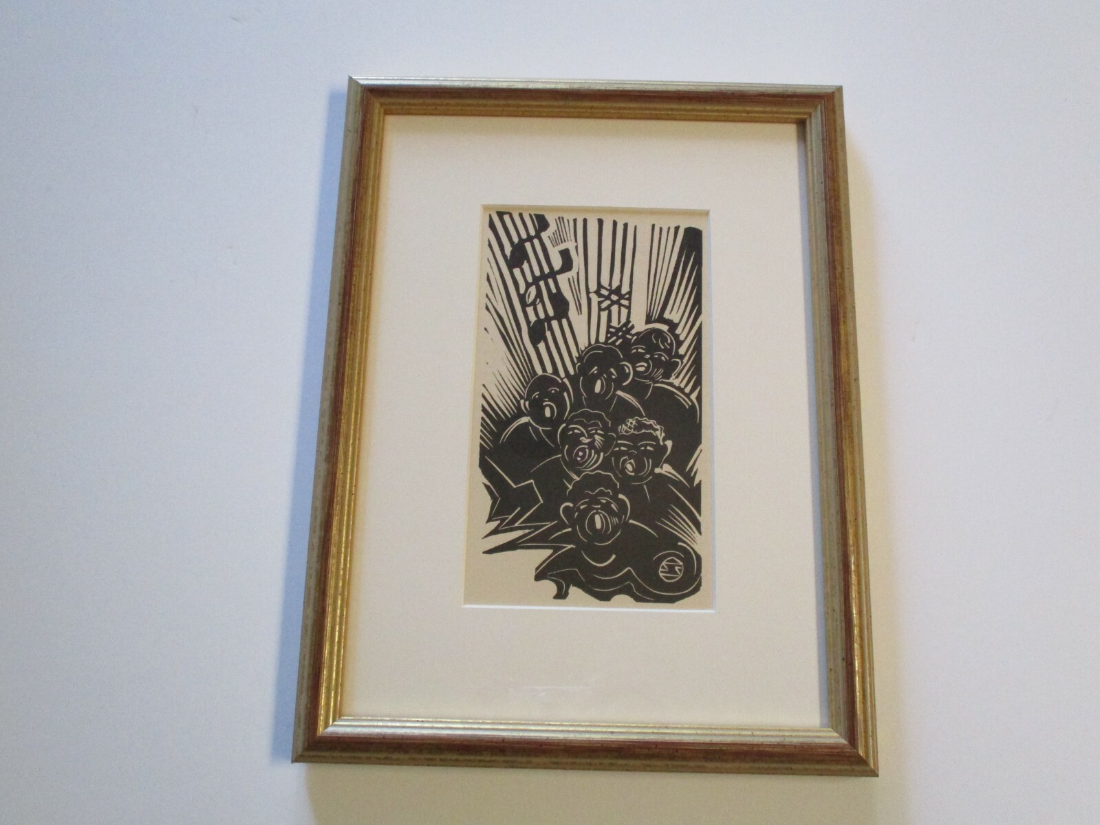 1930S BLACK AMERICANA PORTRAIT COLLECTION WOODCUT SLOAN ART DECO ANTIQUE RARE