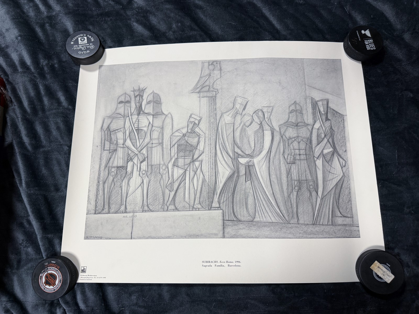 JOSEP SUBIRACHS – ECCE HOMO – 1996 – SAGRADA FAMILIA BARCELONA PRINT SPANISH ART