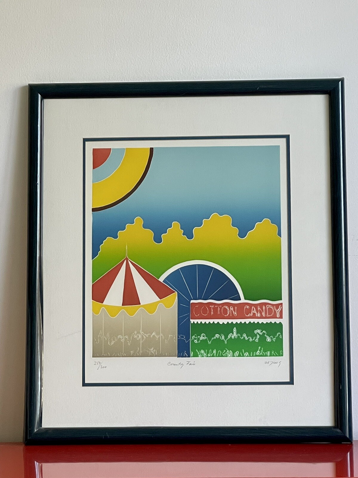 Thom deJong Aquatint Etching Graphic Postmodern Memphis Milano Vibe Dutch Artist