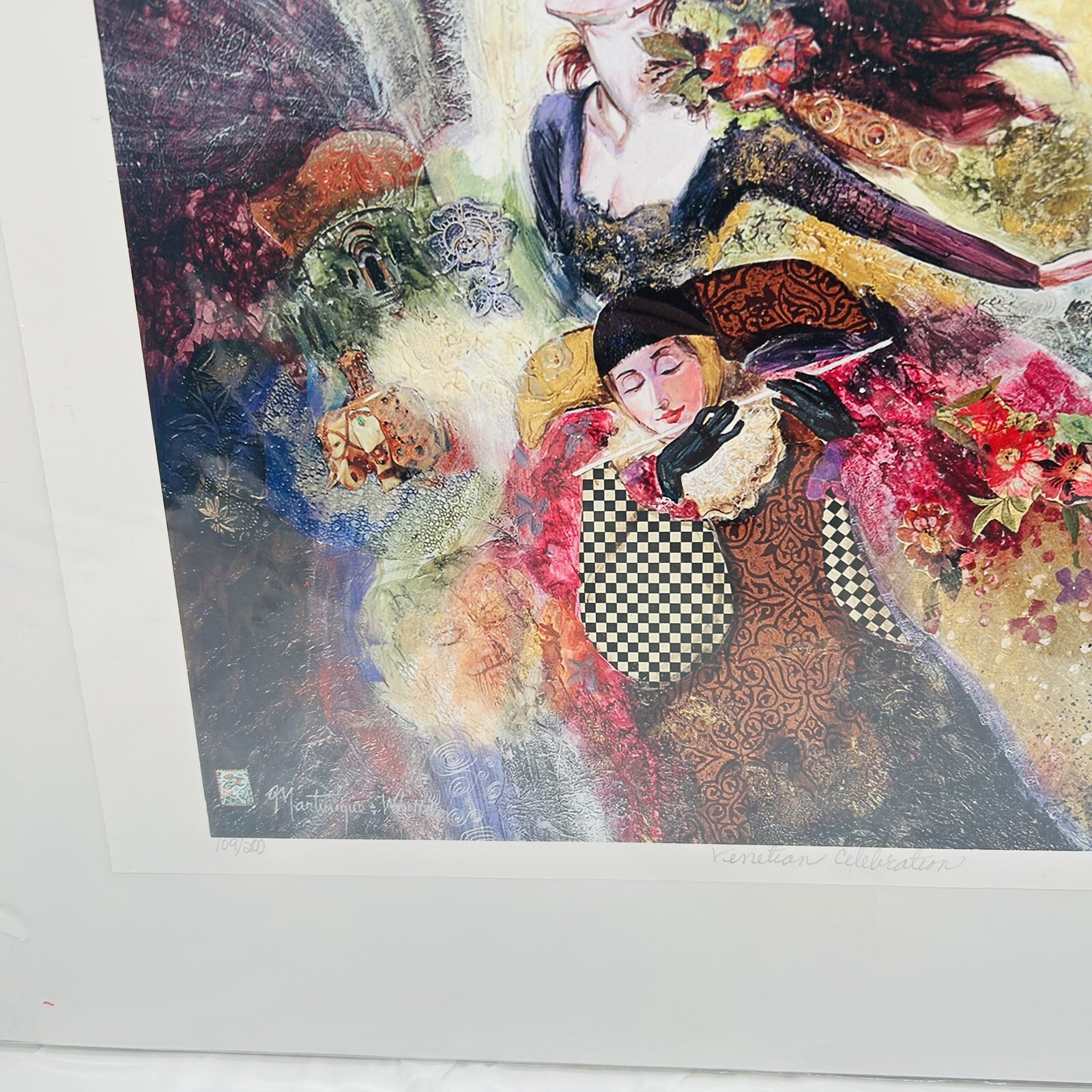 Art Print Signed Martinique Venetian Celebration Lithograph Limited Edition