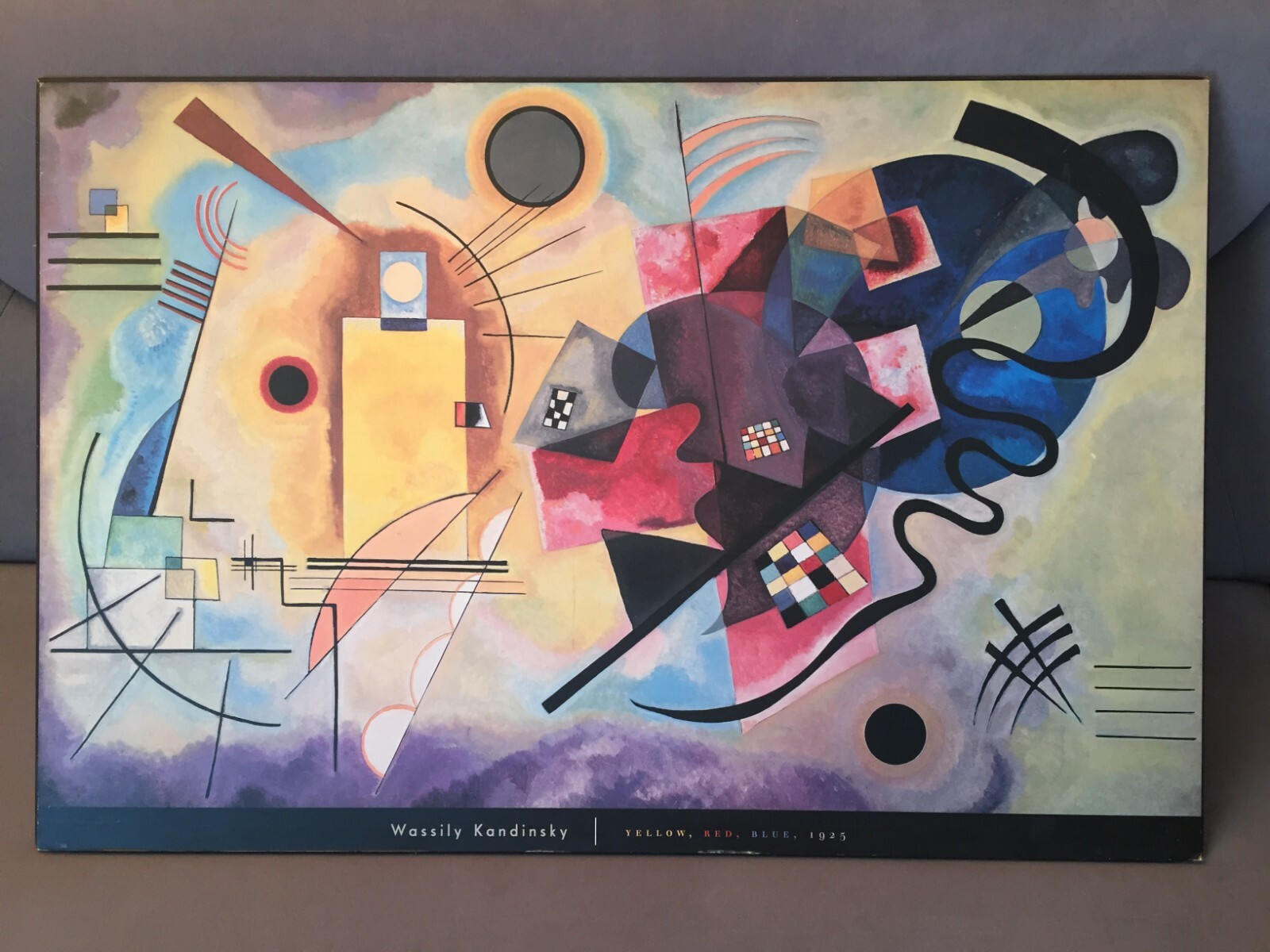 Wassily Kandinsky -Jaune, Rouge, Bleu Art Poster Yellow Red Blue 1925