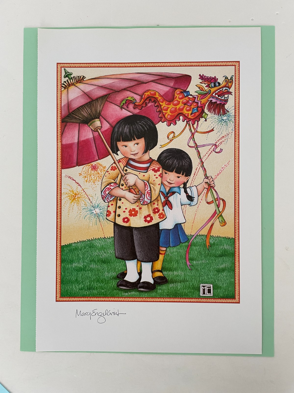 MARY ENGELBREIT FRAMEABLE ART PRINT “CHINESE NEW YEAR” FROM “ME HOME COMPANION”