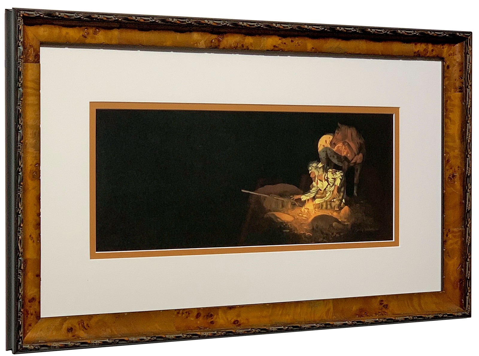 Bev Doolittle Unknown Presence From Where Silence Speaks (WSS) Matted & Framed