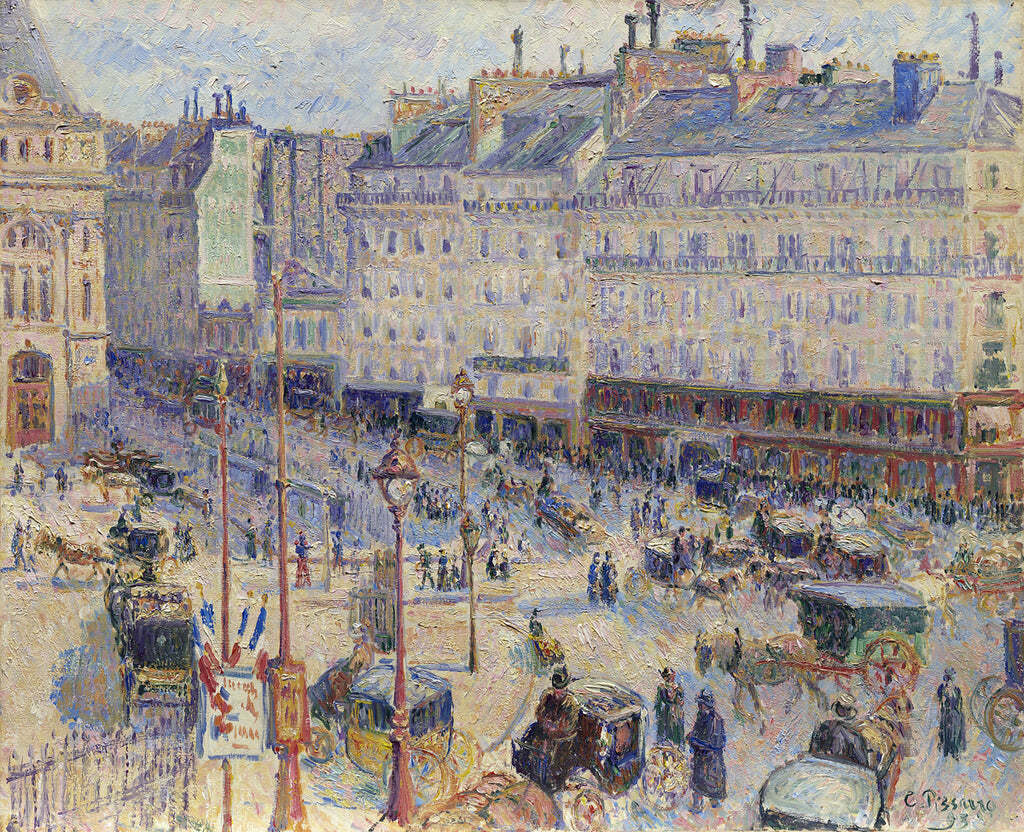 The Place du Havre, Paris, 1893 by Camille Pissarro Fine Art Print France 26×32