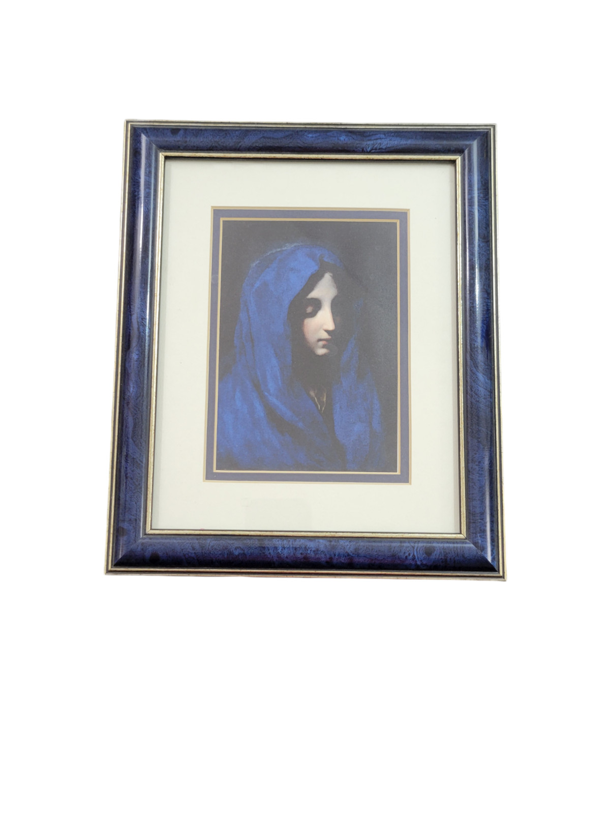 Blue Madonna by Carlo Duci Framed Art Print 8″x10″ Catholic Virgin Mary