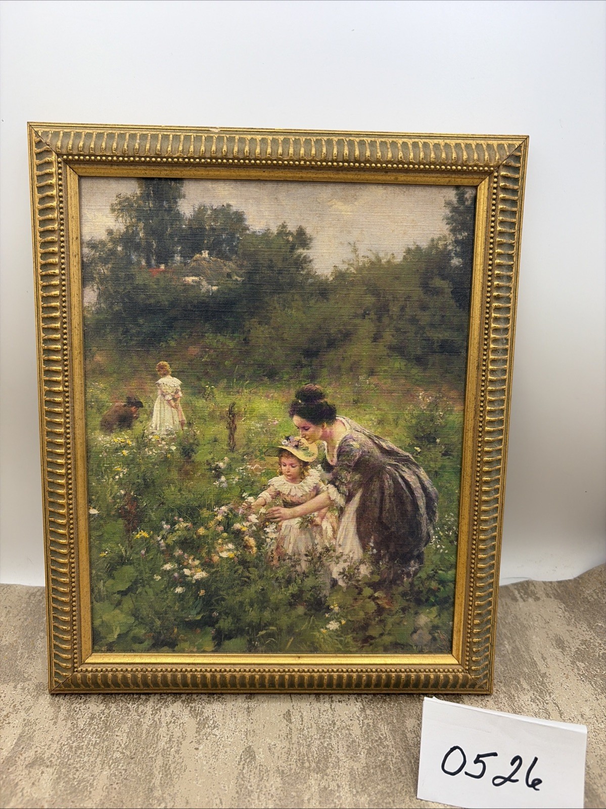 Hermann Seeger Summer Lust Framed Painting 9.5”X 12.5”