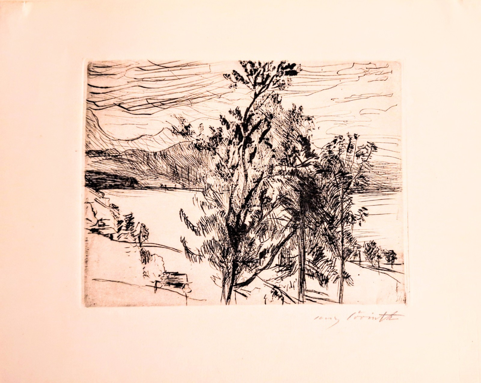 A Very Good Impression Of A Drypoint Etching By German Expressionist L. Corinth